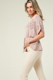 Twinset |  Poncho jumper with lurex Noelle | pink  | Picture 7