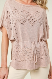 Twinset |  Poncho jumper with lurex Noelle | pink  | Picture 9