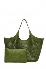 Gianni Chiarini |  Leather shoulder bag Dua | green  | Picture 1