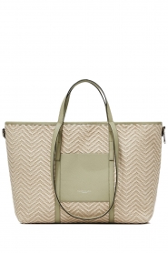 Gianni Chiarini |  Braided shopper Super | green  | Picture 1