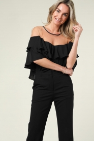 Kocca |  Top with ruffles Cirath | black  | Picture 2