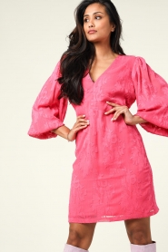 Freebird |  Dress with florals Marlene | pink  | Picture 5