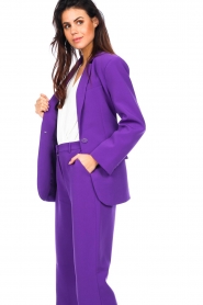 Freebird |  Blazer with tie belt Yva | purple  | Picture 8
