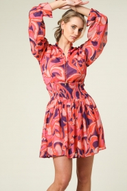 Freebird |  Dress with print Friday | pink  | Picture 6