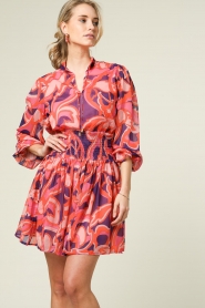 Freebird |  Dress with print Friday | pink  | Picture 4
