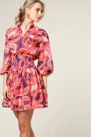Freebird |  Dress with print Friday | pink  | Picture 7