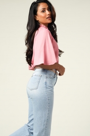 Freebird |  Stand-up neck top Sun | pink  | Picture 8