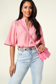 Freebird |  Stand-up neck top Sun | pink  | Picture 2