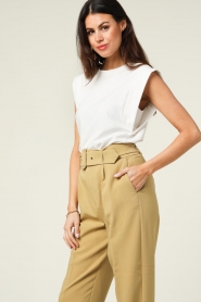 Aaiko :  T-shirt with cap sleeves Cora | natural - img8