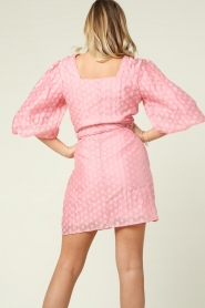 Aaiko |  Dress with balloon sleeves Bailey | pink  | Picture 8
