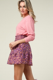 Aaiko |  Floral skirt Canya | pink  | Picture 7