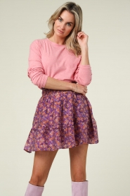 Aaiko |  Floral skirt Canya | pink  | Picture 6