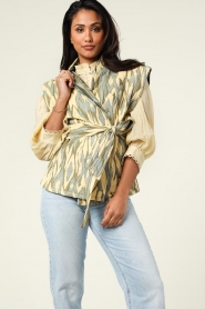 Aaiko |  Reversible waistcoat Melissa | yellow  | Picture 4