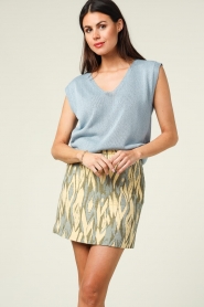 Aaiko |  Printed skirt Nasma | yellow  | Picture 5