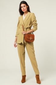 Aaiko | Blazer met strikceintuur Perize | camel  | Afbeelding 3