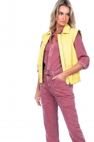 STUDIO AR |  Limited Edition: Leather waistcoat Shirley | yellow  | Picture 6
