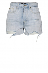 7 For All Mankind | Mid waist short Monroe | blauw  | Afbeelding 1