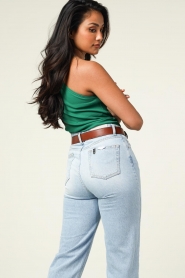 Copenhagen Muse |  One-shoulder stretchtop Siv | green  | Picture 8