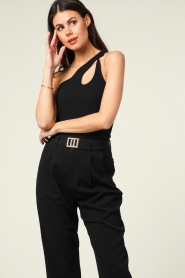 Copenhagen Muse |  One-shoulder stretchtop Siv | black  | Picture 4