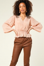 Louizon |  Top with sequins Airbag | nude  | Picture 2