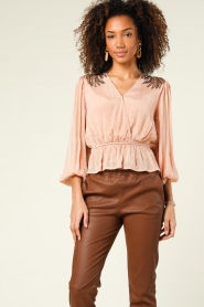 Louizon |  Top with sequins Airbag | nude  | Picture 5