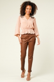 Louizon |  Top with sequins Airbag | nude  | Picture 3