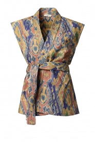 Louizon |  Printed gilet Samian | blue   | Picture 1