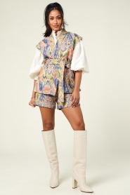 Louizon |  Printed gilet Samian | blue   | Picture 3
