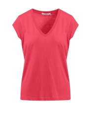 CC Heart |  T-shirt with V-neck Vera | pink  | Picture 1