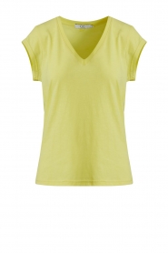 CC Heart |  T-shirt with V-neck Vera | yellow