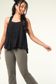 Lollys Laundry |  Top with openwork details Newton | black  | Picture 5