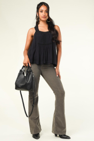Lollys Laundry |  Top with openwork details Newton | black  | Picture 3
