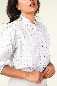 Lollys Laundry |  Blouse with ruffles Perth | white  | Picture 8