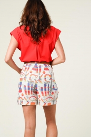 D-ETOILES CASIOPE |  Travel wear blouse Endless | red  | Picture 7