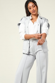 D-ETOILES CASIOPE |  Travelwaer jacket Enzo | gray  | Picture 4