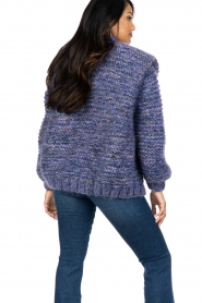 Kiro by Kim :  Knitted cardigan with shoulder detail Lolita | purple   - img8
