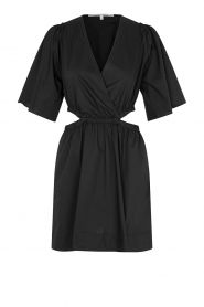 Second Female | Poplin jurk met cut-outs Dagny | zwart  | Afbeelding 1
