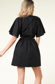 Second Female | Poplin jurk met cut-outs Dagny | zwart  | Afbeelding 8