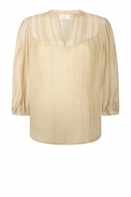 Aaiko |  Top with embroidery Elia | natural  | Picture 1