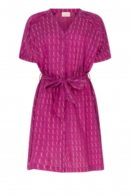 Aaiko |  Jacquard dress Ismay | pink  | Picture 1