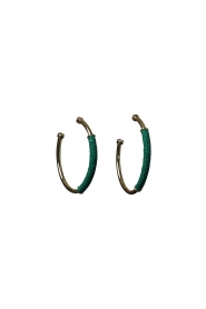 Barong Barong |  Earrings Saphira Basic medium | green  | Picture 1
