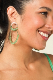 Barong Barong :  Earrings Saphira Twin | green - img3