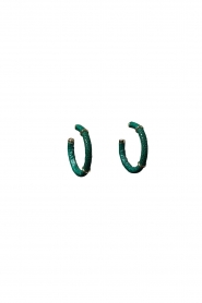 Barong Barong |  Earrings Saphira Full Moon small | green