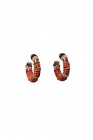 Barong Barong |  Earrings Saphira Beads small | orange  | Picture 1