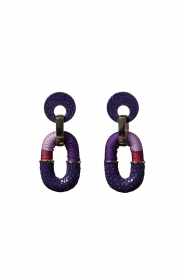 Barong Barong |  Earrings Saphira Duo | purple