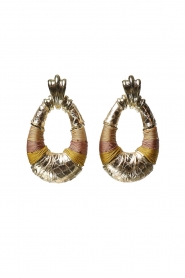 Barong Barong |  Earrings Saphira Fleur De Lis | gold