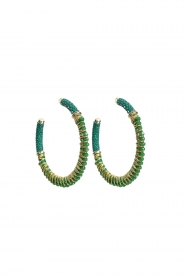 Barong Barong |  Earrings Saphira Full Moon Gemstones medium | green 