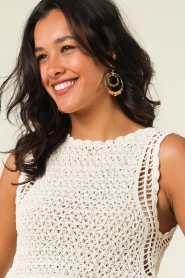 Barong Barong :  Earrings Saphira Moonstruck medium | gold - img2