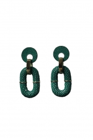 Barong Barong |  Earrings Saphira Duo | green