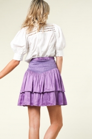 Ibana |  Skirt with ruffles Siana | purple  | Picture 8
